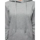 Sieviešu gaiši pelēka kleita ar kapuci Megan JS/YS10003/3
