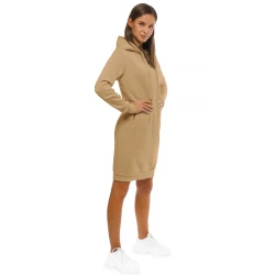 Sieviešu kleita ar kapuci brūnā krāsā Margaret
