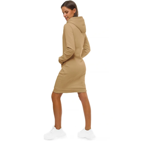 Sieviešu kleita ar kapuci brūnā krāsā Margaret JS/YS10005
