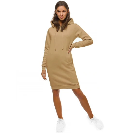 Sieviešu kleita ar kapuci brūnā krāsā Margaret JS/YS10005