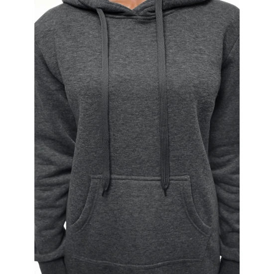 Sieviešu tumši pelēka kleita ar kapuci Megan JS/YS10003/5