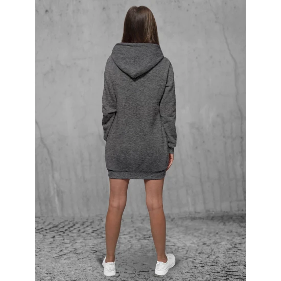 Sieviešu tumši pelēka kleita ar kapuci Megan JS/YS10003/5