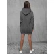 Sieviešu tumši pelēka kleita ar kapuci Megan JS/YS10003/5