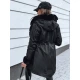 Sieviešu melna jaka ar melnu kažokādu Arctic TY3986