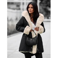 Melna sieviešu jaka Moly