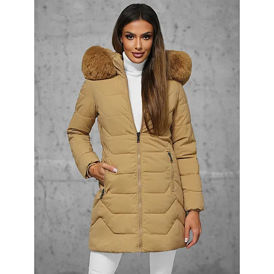 Bēšs sieviešu ziemas jaka Tamira JS/16M9121/62