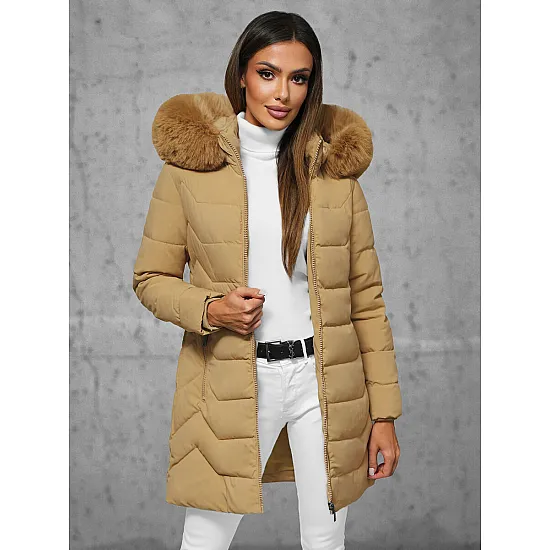 Bēšs sieviešu ziemas jaka Tamira JS/16M9121/62