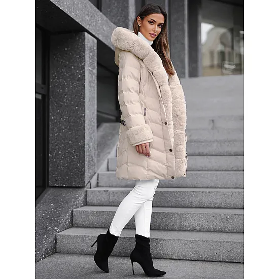 Bēšs žakete ar kažokādu Dorter JS/5M3156/254