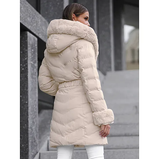 Bēšs žakete ar kažokādu Dorter JS/5M3156/254