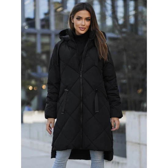 Garā melnā ziemas jaka Steper