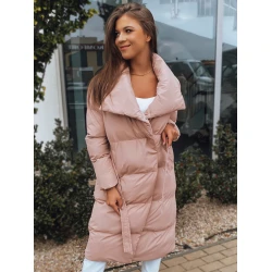 Rozā sieviešu stepēta jaka Favi