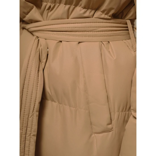 Sieviešu brūns mētelis Korper JS/M737/84