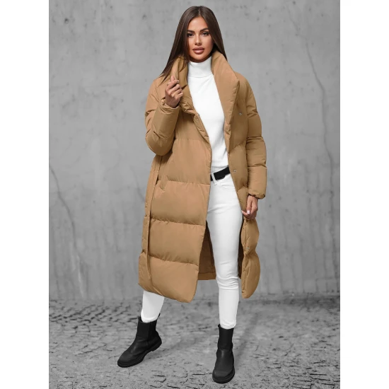 Sieviešu brūns mētelis Korper JS/M737/84