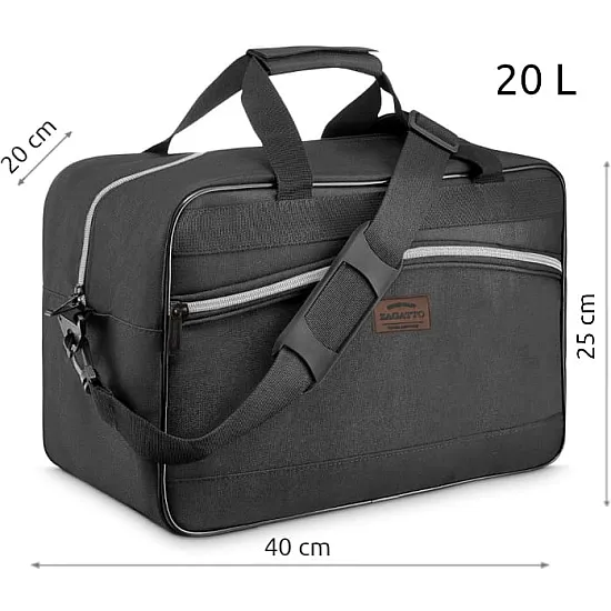 Melna lidmašīna Ceļojumu soma Plane ZG835