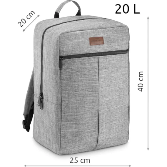 Pelēka lidmašīnas mugursoma ZG830