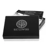 Izpārdošana BETLEWSKI® ādas kredītkaršu futrālis (melns) BE-08 Premium