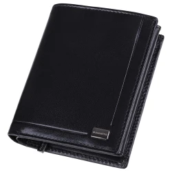 Vīriešu dabīgās ādas maks Jesse (melns)