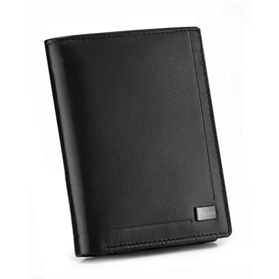 Vīriešu dabīgās ādas maks Jesse (melns) ZG-001-BAR