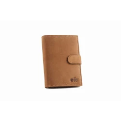 Īstas ādas Russell vīriešu maks (brūns)