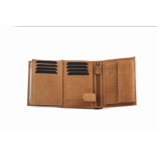 Īstas ādas Russell vīriešu maks (brūns) ZG-N4L-F10 Premium