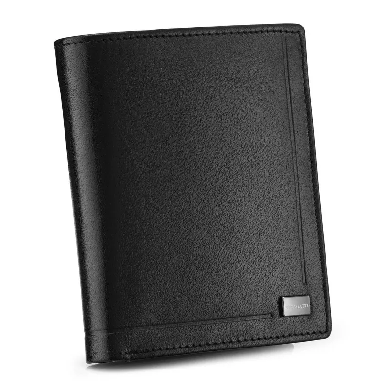 Vīriešu dabīgās ādas maks Baret (melns) ZG-051-BAR Premium