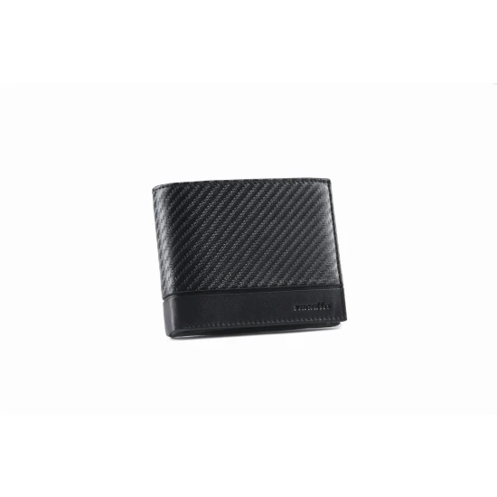 Vīriešu dabīgās ādas maks Carbon (melns) ZG-N992-F7 Premium