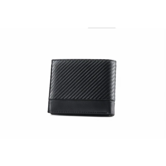 Vīriešu dabīgās ādas maks Carbon (melns) ZG-N992-F7 Premium