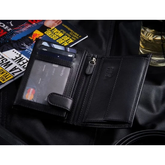 Vīriešu dabīgās ādas maks Titer ZG-N4-F15 Premium