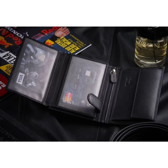 Vīriešu dabīgās ādas maks Titer ZG-N4-F15 Premium