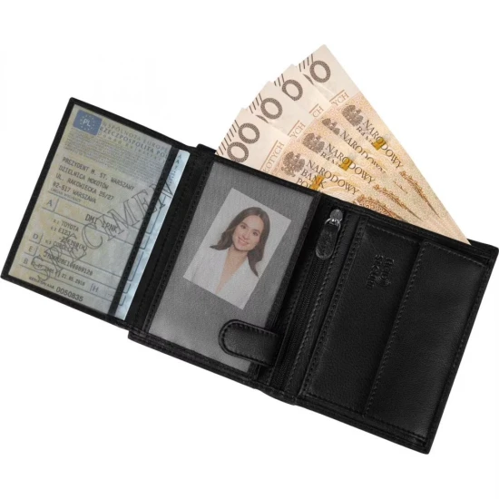 Vīriešu dabīgās ādas maks Titer ZG-N4-F15 Premium