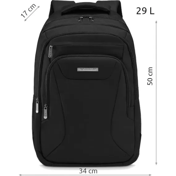 Melna daudzfunkcionāla mugursoma Kuper ZG772
