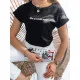 Melns Mai T-krekls RY2109