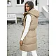Sieviešu brūna veste ar kapuci JS/5M3186/392Z