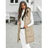 Sieviešu brūna veste ar kapuci JS/5M3186/392Z