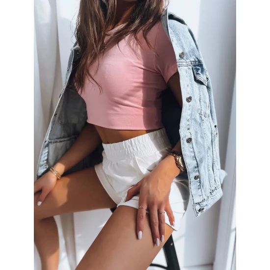 Baltas sieviešu īsās bikses Kikil SY0272