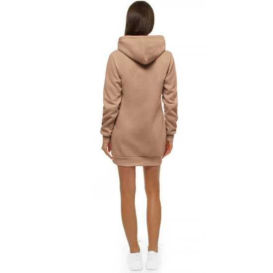 Sieviešu brūna kleita ar kapuci Megan JS/YS10003/91