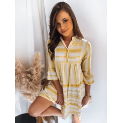 Akcija Amor kleita dzeltenā plisētā krāsā