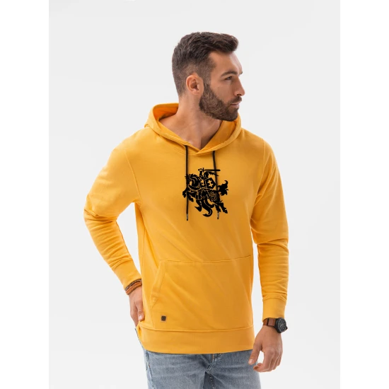 Dzeltens džemperis ar kapuci Vytis B1154 Premium