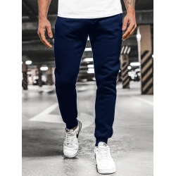 Vīriešu tumši zilas ikdienas bikses Sergo