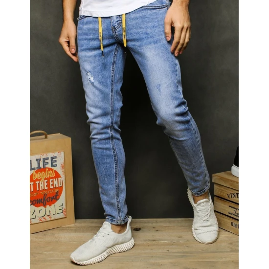 Akcija:Zili vīriešu džinsi Likols UX2478