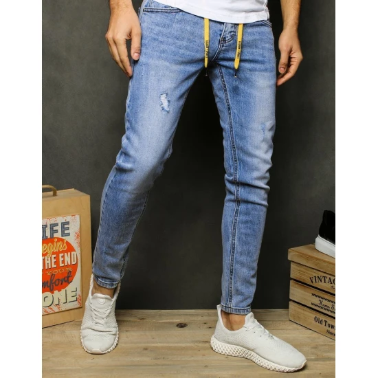 Akcija:Zili vīriešu džinsi Likols UX2478