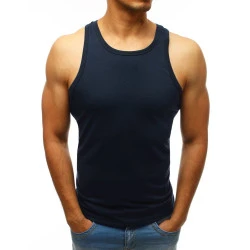 Vīriešu tumši zils krekliņš bez piedurknēm Cardi