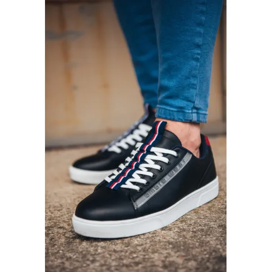Black shoes for men Komer V3 OM-FOSL-0112