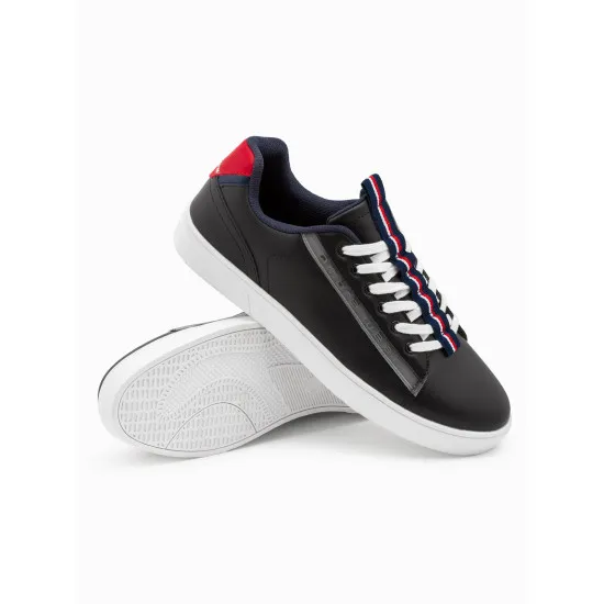 Black shoes for men Komer V3 OM-FOSL-0112