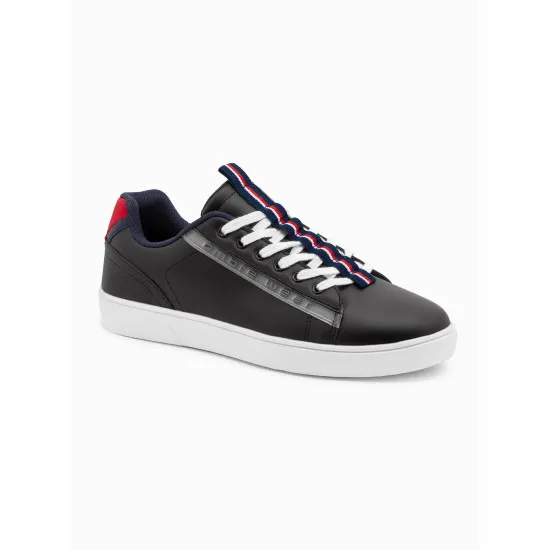 Black shoes for men Komer V3 OM-FOSL-0112