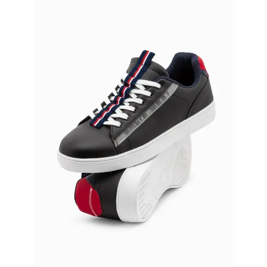 Black shoes for men Komer V3 OM-FOSL-0112