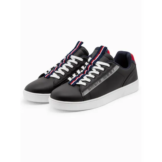 Black shoes for men Komer V3 OM-FOSL-0112
