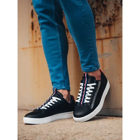 Black shoes for men Komer V3 OM-FOSL-0112