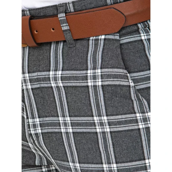 Vīriešu klasiskās tumši pelēkas bikses Rinas UX3776