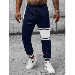 Tumši zilas ikdienas bikses vīriešiem Bomet